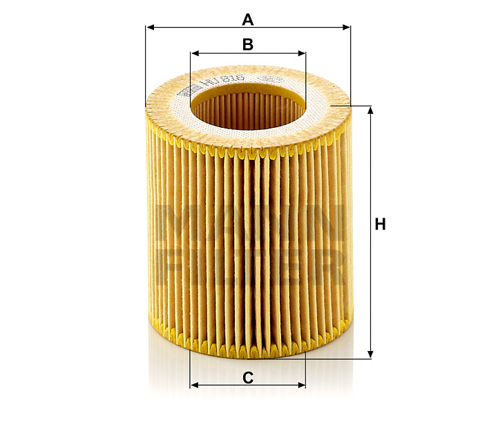 Фильтр масляный MANN FILTER (HU816Z KIT)