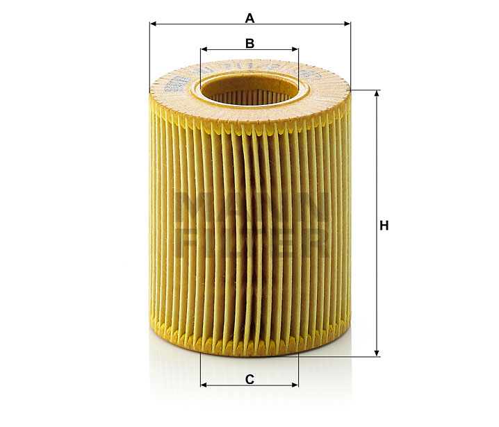 Фильтр масляный MANN-FILTER (HU 711/2 x) картридж