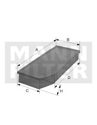 Фильтр воздушный MANN FILTER C28037