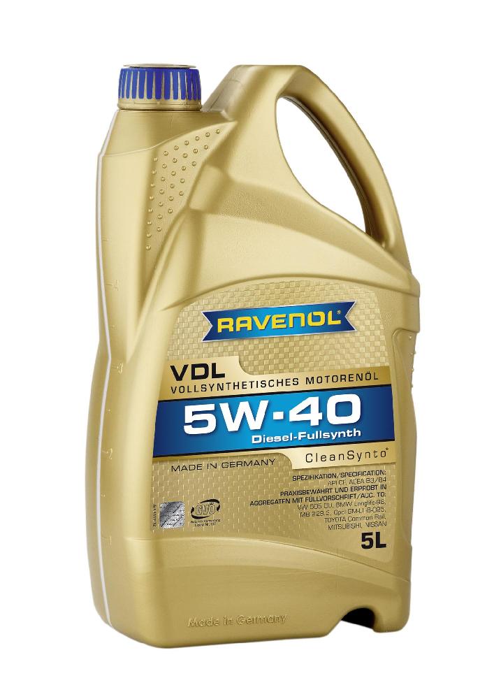 Масло моторное RAVENOL VDL 5w-40 синт. (5л) 