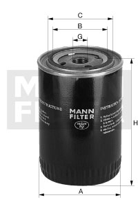 Фильтр масляный MANN FILTER (W9069)