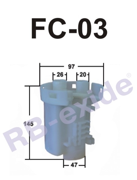 Фильтр топливный RB-Exide FC-03 (23300-28030)