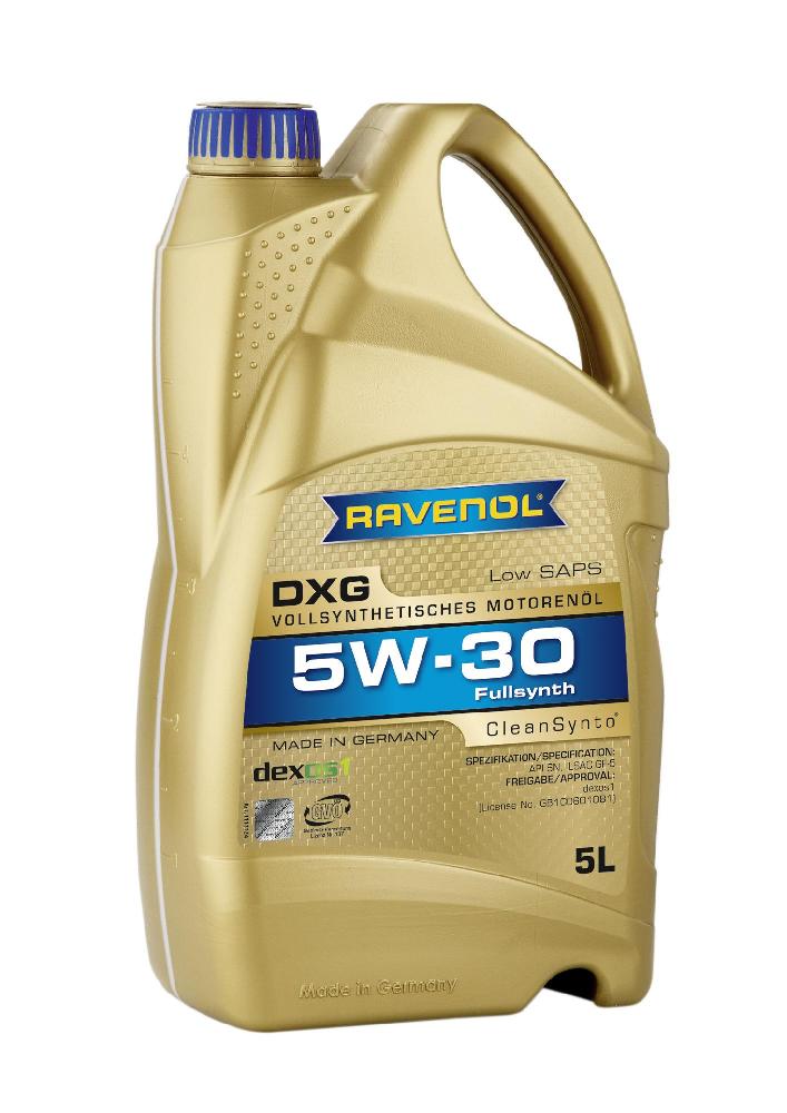 Масло моторное RAVENOL DXG 5w-30 АКЦИЯ 5л по цене 4л (5л) 