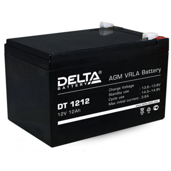 Аккумулятор 12V 12Ah    Delta  DT 1212