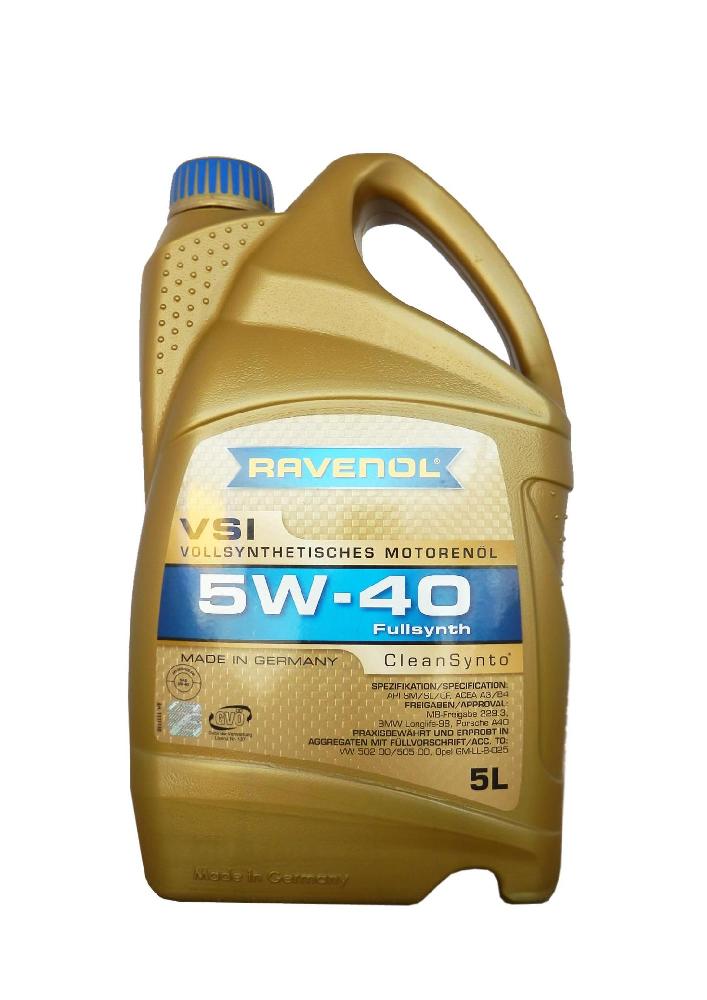 Масло моторное RAVENOL VSI 5w-40 синт. (5л) 