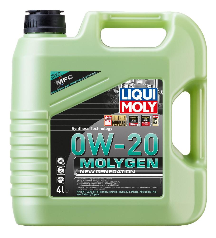 Масло моторное LIQUI MOLY 0w-20 Molygen NG (HC-синт) 21357 (4л) 