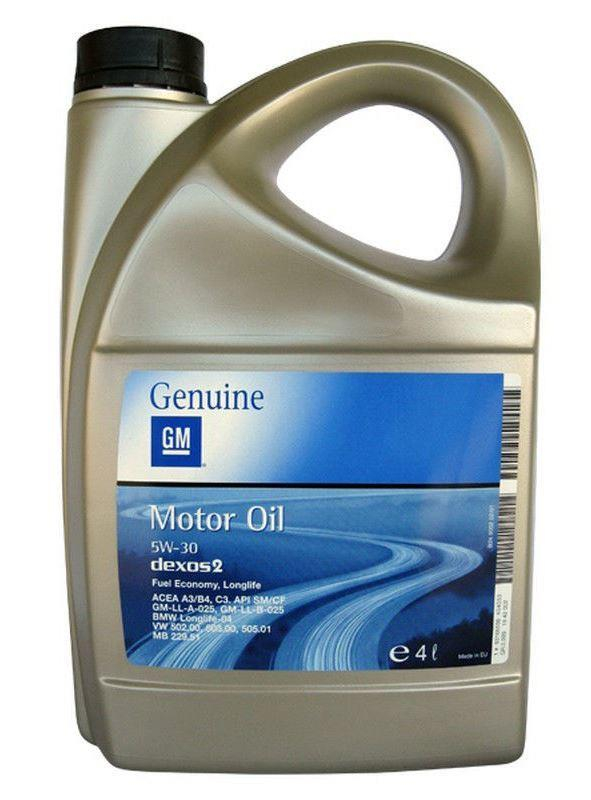 Масло моторное GM 5w-30 Dexos2 4л (GM1942002) 