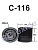 Фильтр масляный RB-Exide С-116 (90915-30003)