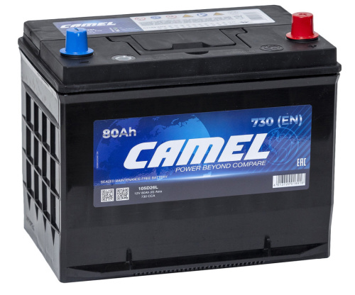 Аккумулятор 12В 80.1 Ач CAMEL Asia (105D26L)