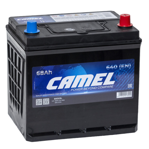 Аккумулятор 12В 68.0 А CAMEL Asia (80D23L)